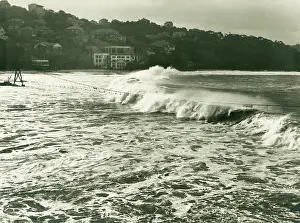 Rough Seas Prints: Heavy seas at Balmoral, c1950. Creator: Unknown