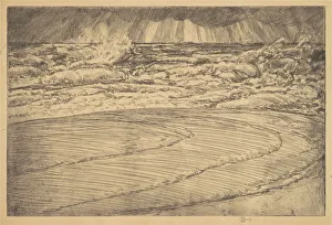 Heavy Surf, High Tide, Easthampton, 1920. Creator: Frederick Childe Hassam Heavy Surf, High Tide, Easthampton, 1920. Creator: Frederick Childe Hassam