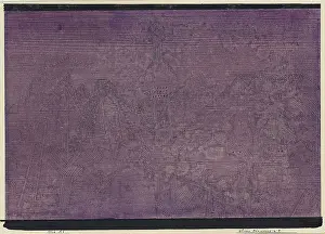 Brush Prints: Heavy twilight in X. 1926. Creator: Klee, Paul (1879-1940)