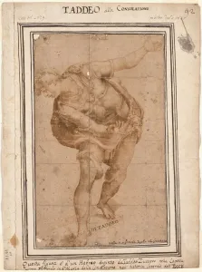 After Prints: Un Hebreo, from Christ Shown to the People (recto); Design for a Wall Decoration
