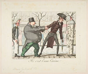 Buttocks Gallery: Héc est l ami Carême!, Musée Grotesque No. 53, early 19th century
