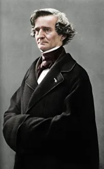 Hector Prints: Hector Berlioz (1803-1869), French Romantic composer. Artist: Nadar
