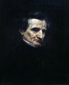 Images Dated 18th January 2006: Hector Berlioz, French Romantic composer, 1850. Artist: Gustave Courbet