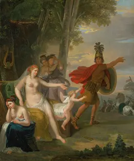 Duty Prints: Hector Bidding Farewell To Andromache, 1753. Creator: Adam Friedrich Oeser