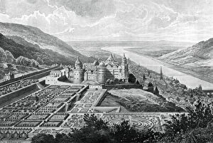 Images Dated 3rd February 2007: Heidelberg Castle, Germany, in 1620 (1903).Artist: Matthaus Merian