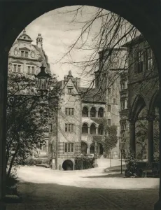 Heidelberg Prints: Heidelberg. Courtyard of the Castle, 1931. Artist: Kurt Hielscher