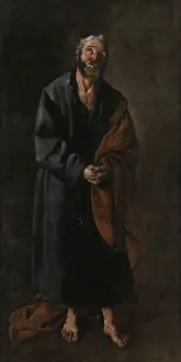 Simon Peter Prints: Heiliger Petrus. Creator: Zurbaran, Francisco, de (1598-1664)