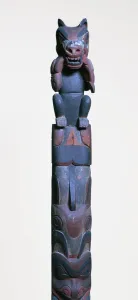 Canine Prints: Heiltsuk nation totem post