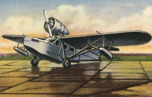 Euge Prints: Heinkel He 57 Heron plane, 1932. Creator: Unknown