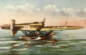 Seaplane Prints: Heinkel He 5b floatplane, 1920s, (1932). Creator: Unknown
