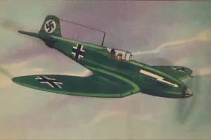 Swastika Prints: Heinkel H. E. 112 Fighter Monoplane, c1944. Creator: Unknown