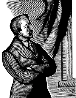 Heine Prints: Heinrich Heine, 19th century German poet, 1934. Artist: Georgi Yecheistov