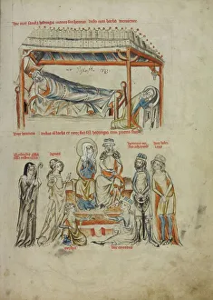 Devout Prints: Heinrich Sleeping and Saint Hedwig Praying: Heinrich and Saint Hedwig with Their