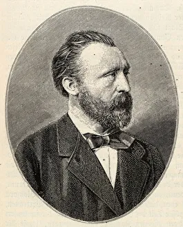 Stephan Prints: Heinrich von Stephan (1831-1897), general post director. Creator: Anonymous
