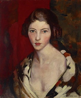 Neckline Prints: Helen, 1919. Creator: Robert Henri
