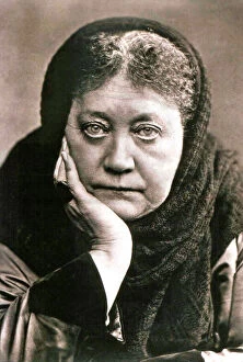 Philosopher Collection: Helena Blavatsky, Russian author and founder of Theosophy, 1889