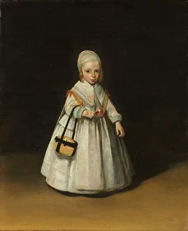 Handbag Prints: Helena van der Schalcke, c.1648. Creator: Gerard Terborch II