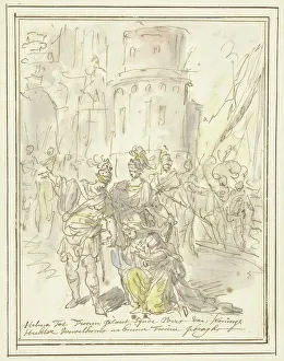 Hector Prints: Helena is welcomed by Hector upon her arrival in Troy