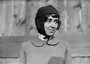 Cyclist Prints: Helene Dutrieu, 1911. Creator: Bain News Service