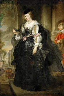 Helene Fourment Prints: Helene Fourment with a Carriage. Artist: Rubens, Pieter Paul (1577-1640)