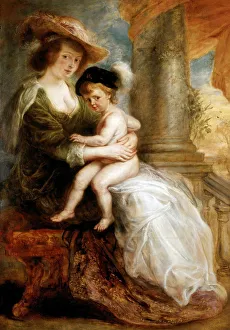 Helene Fourment Prints: Helene Fourment with her Son Francis, 1635. Creator: Rubens, Pieter Paul (1577-1640)