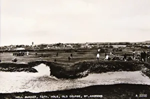 St Andrews Prints: Hell Bunker, 14th hole, Old Course, St Andrews, c1910