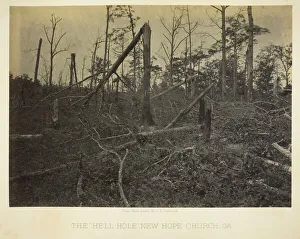 Barnard George Norman Prints: The Hell Hole, New Hope Church, GA, 1866. Creator: George N. Barnard