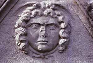 Hellenistic Gorgon from a Sarcophagus from Asia Minor (Turkey), 20th century Hellenistic Gorgon from a Sarcophagus from Asia Minor (Turkey), 20th century