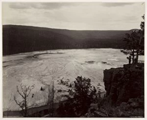 Albumen Print From Glass Negative Collection: Hells Half Acre, Prismatic Springs, c. late 1880s. Creator: Frank Jay Haynes (American