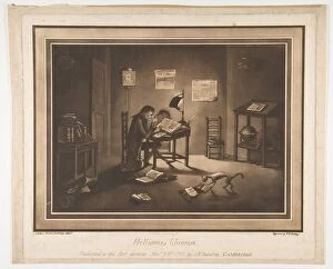 Cambridge University Gallery: Helluones librorum (Bookworms), November 10, 1786. Creator: John Kirby Baldrey