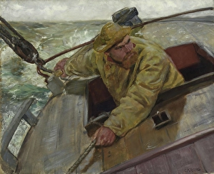 Helm a-lee!, 1882. Creator: Christian Krohg