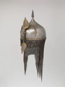 Conical Prints: Helmet, Indian, Deccan, possibly Golconda, 17th-18th century. Creator: Unknown