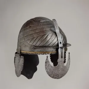 Turban Helmet Prints: Helmet, Indian, Deccan, probably Bijapur (Vijayapur), 17th century. Creator: Unknown
