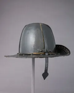 Cavalier Prints: Helmet in the Shape of a Cavaliers Hat, probably British, ca. 1630-50. Creator: Unknown