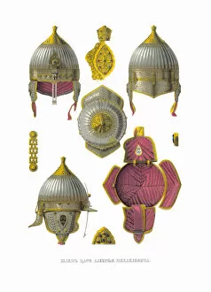 Alexis Of Russia Collection: Helmet of Tsar Alexei Mikhailovich. From the Antiquities of the Russian State, 1849-1853