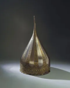 Helmet of the Tsar Ivan IV, before 1547. Artist: Ancient Russian Art