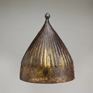 Fluted Prints: Helmet, Turkish, ca. 1550-1600. Creator: Unknown