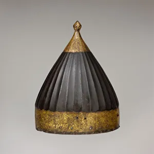 Fluted Prints: Helmet, Turkish, dated A. H. 977 / A. D. 1588-89. Creator: Unknown