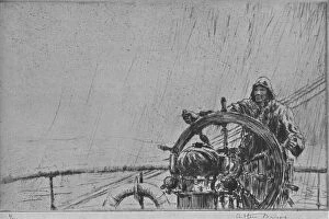 Bad Weather Gallery: The Helmsman, 1925, (1926). Artist: Arthur Briscoe