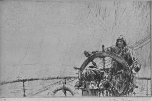 Studio Publications Collection: The Helmsman, 1925, (1926). Artist: Arthur Briscoe