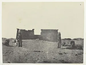 Nubia Prints: Hemi-Speos De Seboua, Dromos;Nubie, 1849 / 51, printed 1852