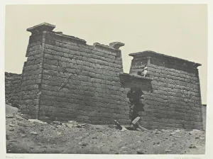 Nubia Prints: Hemi-Speos De Seboua, Pylones;Nubie, 1849 / 51, printed 1852