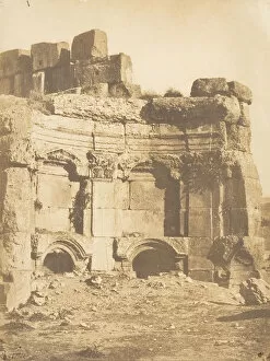 Heliopolis Gallery: Hemicycle de l enceinte des Temples, a Baalbek, September 15, 1850