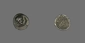 Hemidrachm (Coin) Depicting the God Zeus Amarios, 280-146 BCE. Creator: Unknown