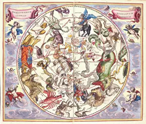 Star Pattern Prints: Hemisphaerium Australe, 1660. Creator: Unknown