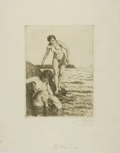 On Hemsö Island, 1917. Creator: Anders Leonard Zorn