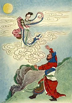 Edward Theodore Chalmers Werner Gallery: Heng O Flies to the Moon, 1922. Creator: Unknown