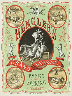 Scrap Book Prints: Hengler's Grand Cirque, Every Evening