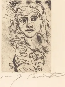 Corinth Lovis Prints: Henny Porten, 1923. Creator: Lovis Corinth