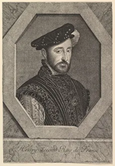 Slashed Prints: Henri II, roi de France. Creator: Jean Morin